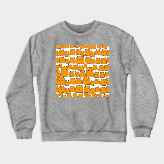 yellow cats Crewneck Sweatshirt by LeahHa